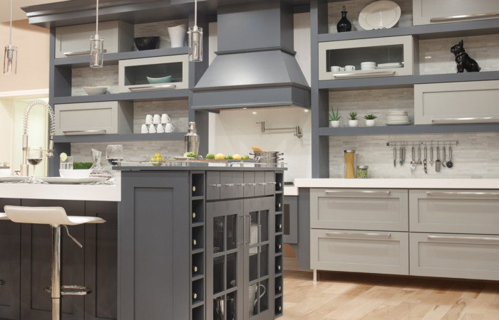 Contemporary Two-Toned Grey Kitchen